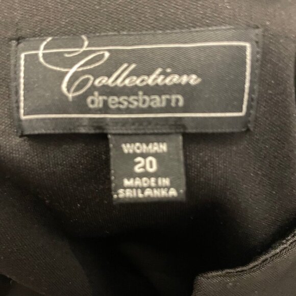 Dress Barn Collection Black Cream Lace Embroidered Sheath Dress Plus Size 20 - Picture 7 of 8